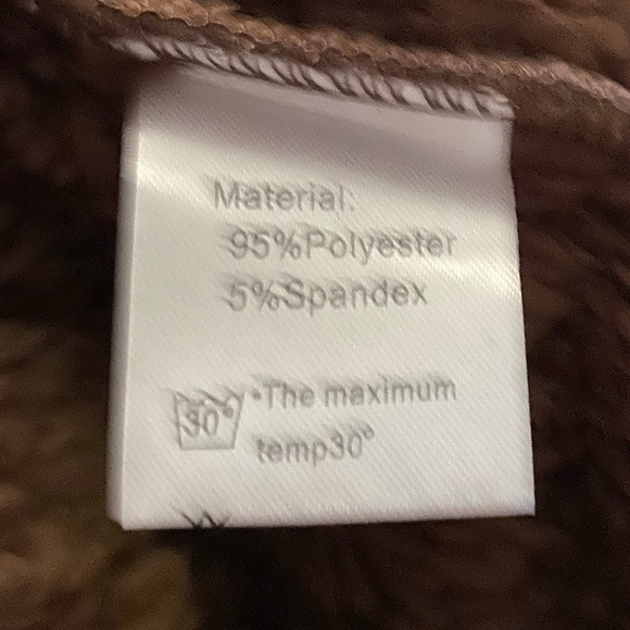 NWT-DOU BCQ-BROWN TEDDY BEAR JACKET-SIZE LARGE - Picture 10 of 10